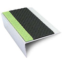 ASL15 Tredsafe 66x32mm Aluminium Non Slip Stair Nosing Edge Trim With Pvc Insert