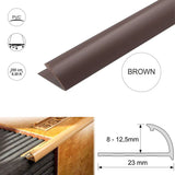 PVC Round Edge tile trim in 8, 10, or 12.5mm depth. 2.5m length. Ideal for tile edges, borders, or floor transitions. Clean, durable finish for wall or floor use.