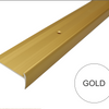 C27 44 x 20.5mm Anodised Aluminium LVT Stair nosing Edge Profile For 5mm Flooring