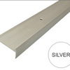 C27 44 x 20.5mm Anodised Aluminium LVT Stair nosing Edge Profile For 5mm Flooring