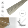 C31 28 x 28mm Anodised Aluminium LVT Stair nosing Inner Corner For 5mm Flooring