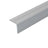 Silver Cayrus Aluminium A35 20 x 20mm Aluminium Non Slip Ribbed Treads
