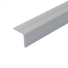 Silver Cayrus Aluminium A35 20 x 20mm Aluminium Non Slip Ribbed Treads