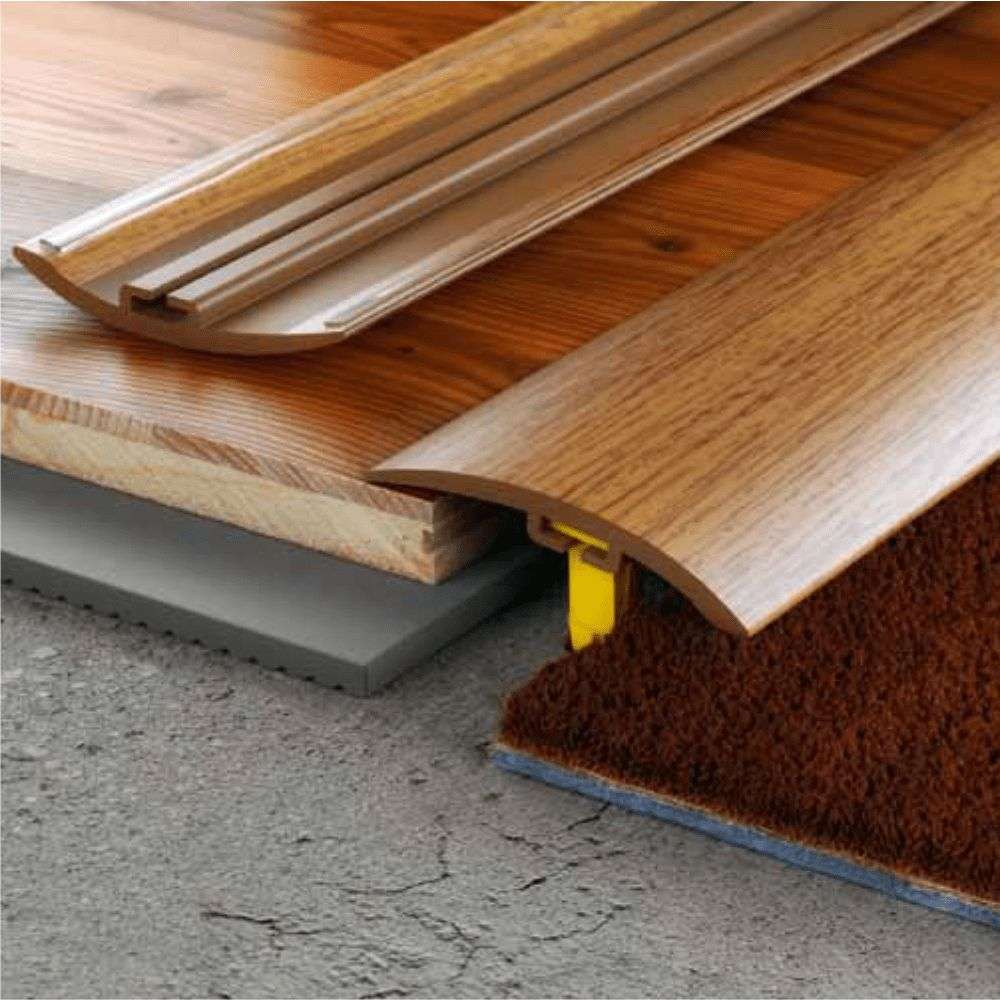 D-P0200 42mm Pvc Wood Effect Door Threshold Strip