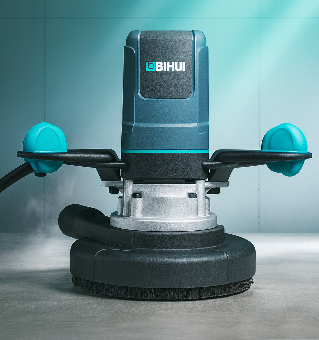 Bihui 1900W Concrete Grinder with Dual row Diamond Disc 180 mm