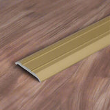 A12 25mm Gold Cayrus Aluminium Flat Door Threshold Strip