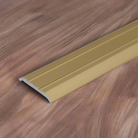 A12 25mm Gold Cayrus Aluminium Flat Door Threshold Strip