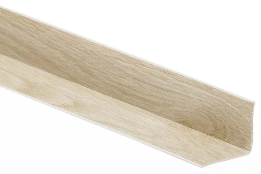 Self-Adhesive Flexible PVC Skirting Board 28×24mm – 5m Soft Floor & Wall Edge Trim, Wood Effect