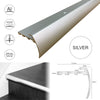 TVB 37.5 x 35mm Anodised Aluminium Bull Nose LVT Stair nosing Edge Profile For 5mm Flooring