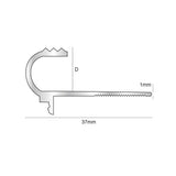 NAT – Tile-In Bullnose 10 and 12mm Matt Silver