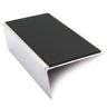 NSL02 57 x 32mm Aluminium Non Slip Stair Nosing Rakeback Edge Trim With Pvc Insert