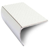 NSL03 Tredsafe 57 x 40mm Aluminium Non Slip Stair Nosing Bullnose Edge Trim With Pvc Insert