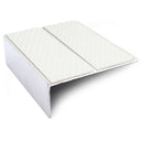 NSL09 Tredsafe 85 x 32mm Aluminium Non Slip Stair Nosing Edge Trim With Pvc Insert
