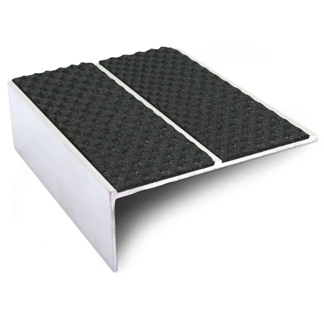 NSL09 Tredsafe 85 x 32mm Aluminium Non Slip Stair Nosing Edge Trim With Pvc Insert