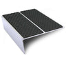 NSL10 Tredsafe 85 x 32mm Aluminium Non Slip Stair Nosing Edge Trim With Pvc Insert