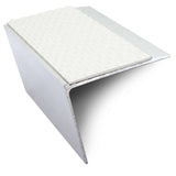 NSL26 Tredsafe 67 x 55mm DDA Compliant Aluminium Non Slip Stair Nosing Edge Trim With Pvc Insert