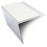 NSL26 Tredsafe 67 x 55mm DDA Compliant Aluminium Non Slip Stair Nosing Edge Trim With Pvc Insert