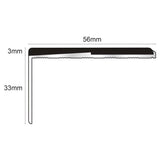 Frontier NXFS01 – 56 x 33mm Straight Aluminium Safety Stair Nosing