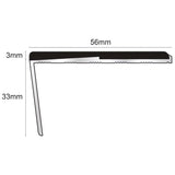 Frontier NXFS02 – 56 x 33mm Rakeback Aluminium Safety Stair Nosing
