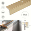 Gold S04 30 x 30mm Non Slip Ribbed Treads Stair Nosing Edge Trim