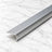 Aluminium Bullnose Stair Nosing 50 MM x 30 MM Curved Rounded Step Edge Trim in silver finish