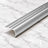 Aluminium Bullnose Stair Nosing Curved Metal Step Edge Trim 62mm x 38mm in silver