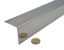 Stainless steel angle wall cladding corner trim protector bevelled edges 50x50mm