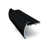 TVB 37.5 x 35mm Anodised Aluminium Bull Nose LVT Stair nosing Edge Profile For 5mm Flooring