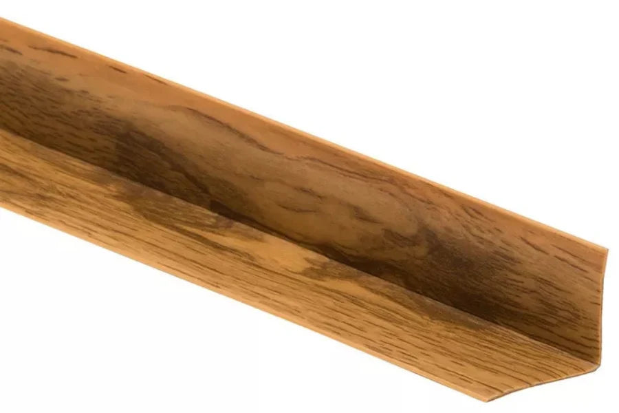 Self-Adhesive Flexible PVC Skirting Board 28×24mm – 5m Soft Floor & Wall Edge Trim, Wood Effect